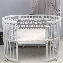 Бампер для детской кровати, мультяшный бампер для детской кроватки, хлопковый защита для кроватки для новорожденных, бампер для защита для кроватки, украшение для детской комнаты 2024 - купить недорого