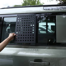 Para land rover defender 110 2020-2022 detalhes exteriores janela traseira do carro placa de vidro guarda adesivos decorativos acessórios do carro 2024 - compre barato