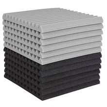 12 Pcs Acoustic Foam Board,Studio Wedge Tile,Acoustic Foam Soundproof Pyramid Studio Treatment Wall Panel 2.5X30X30cm 2024 - buy cheap