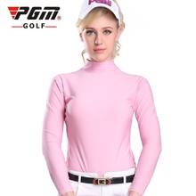 PGM Women Long Sleeve Golf T-shirt Summer Sun Protection Golf Tops Cool Ice Silk Ladies Unserwear Golf Apparel 2024 - buy cheap