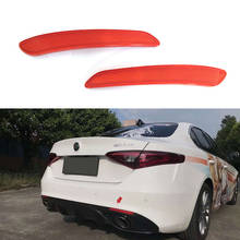 Tira protectora de parachoques de Material PP para Alfa Romeo Giulia estándar 2016-2018, estilo deportivo con difusor trasero de fibra de carbono/material PP 2024 - compra barato