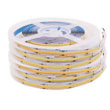 COB LED Strip 384 528 LEDs High Density Flexible COB LED Light Lamp DC12V 24V RA90 3000K 4000K 6000K LED Tape 1m 2m 3m 4m 5m 2024 - buy cheap