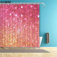 Colorful Glitter Shower Curtain Pastel Colors Shining Waterproof Bathroom Curtain Trendy Home Decor Shower Sets 2024 - buy cheap