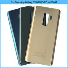 Capa de vidro traseira para samsung galaxy, 10 peças, s9 g960, s9 plus, g965, rótulo, cobertura de bateria, porta, adesivo de vidro, tampa traseira 2024 - compre barato