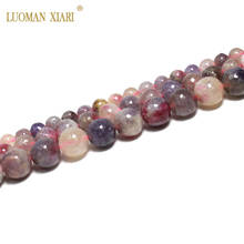 Fine 100% Natural Rare Madagascar Crystalloid Tourmaline Round GemStone Beads For Jewelry Making DIY Bracelet Necklace 6/8/10mm 2024 - buy cheap