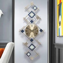 Relógio de parede de ferro forjado estilo nórdico, suportes para parede de casa, sala de estar, sala de hotel, adesivo de parede 2024 - compre barato