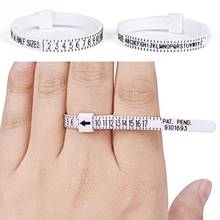 Plastic Ring Size Ruler Gauge Jewelry Finger Circle Surrounding Measuring Tool US/UK ruler 2024 - buy cheap