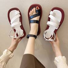 Summer Shoes Woman Flat Platform Sandals Women Soft Leather Casual Open Toe Gladiator Wedges Women Shoes 2024 - buy cheap