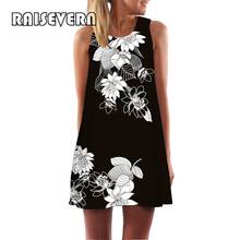 Floral Print Women Dress Sleeveless Loose Boho Dress Beach Vacation Summer Mini Dress Bohemian Cami Casual 2020 Beach Sundress 2024 - buy cheap