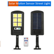 Panel de energía Solar con Sensor de movimiento PIR, lámpara de pared para patio, valla, sendero al aire libre, reflector, control remoto, 48-128, 3 modos, 1-4 Uds. 2024 - compra barato