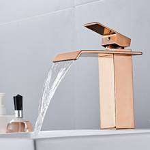 Basin Faucets Rose Gold Sink Mixer Taps Bathroom Faucet Hot and Cold Brass  Water Faucet Lavotory Mixer Crane Mixer 2024 - buy cheap