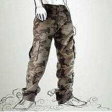 Pantalones Cargo de camuflaje para hombre, pantalón táctico militar de moda con múltiples bolsillos, de algodón, con cremallera recta, novedad de 2020 2024 - compra barato