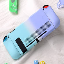 Capa colorida para nintendo switch ns joy-con, proteção para console, destacável, com furo para resfriamento 2024 - compre barato