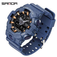 2021 SANDA Sports Men's Watches Top Brand Luxury Military Quartz Watch for Men Waterproof S Shock Wristwatches relogio masculino 2024 - buy cheap