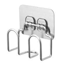 Multifunctional Punch-free Stainless Steel Shelf Hook Holder Waterproof for Kitchen Bathroom Wall Space Saving LB88 2024 - buy cheap