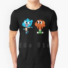 Camiseta de algodón con estampado Diy para hombre, camisa de dibujos animados de El Gumball, El Watterson 2024 - compra barato