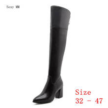Spring Autumn Women Over the Knee Boots High Heel Woman Thigh High Boots Small Plus Size 32 - 47 2024 - buy cheap