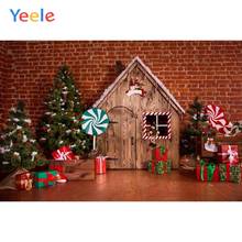 Yeele Christmas Backdrop Tree Gifts Lollipop Candy Candy House Newborn Baby Birthday Party Photography Background Photo Studio 2024 - buy cheap
