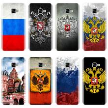 Bandeira russa caso de telefone silicone para samsung galaxy c5 c7 c8 capa traseira macia para samsung galaxy c5 c7 c9 pro caso 2024 - compre barato