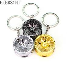 Creative Car Wheel Rim Turbo Metal Pendant Keychains Gift for Men Keyring Hanging Decoration Car Key Chain Key Ring Trinket 2024 - buy cheap