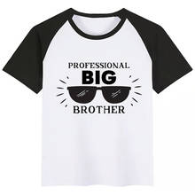 BoysGirls Promoted To Big Brother Cartoon Print T Shirt Kids Funny Clothes Children Summer Short Sleeve Baby T-shirt 2024 - buy cheap