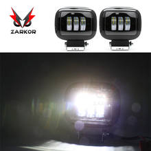 Zarkor 12cm mini Car led light bar oval 6D lens 6500K 12V atv 24V truck 30W 14000lm 4x4 accessories off road 2024 - buy cheap