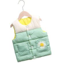 2020 Children's Printing Down Cotton Vest Autumn Winter Baby Boys Girls Warm Outerwear Waistcoat Toddler Kids Gilet Fille Coats 2024 - buy cheap
