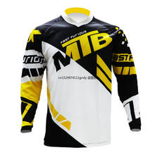 MX Enduro Downhill Jerseys Mountain Bike Racing Clothing DH MTB Shirt Black Long Jersey BMX Motocross T Shirt Men 2024 - buy cheap