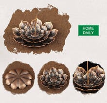 Alloy Lotus Incense Burners Plate Dragon Incense Holder Stick Cone Censer Plate Buddhism Temples Yoga Studies Incense Burn Line 2024 - buy cheap