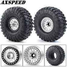 AXSPEED RC Car 1.9inch Wheels Hubs and Rubber Tyres Skin Kit for 1:10 Axial SCX10 II 90046 RC Rock Crawler Car Wheel Rim Parts 2024 - buy cheap