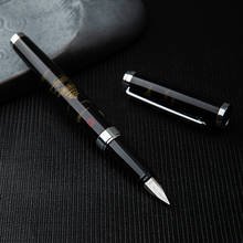 Deli caneta fonte, caneta tinteiro de palácio para caligrafia de verão, caneta tinteiro de metal 0.5mm f 2024 - compre barato