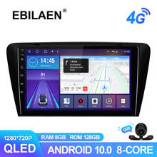 Ebilaen-rádio automotivo multimídia, android 10.0, navegação gps, 4g, sem fio, qled, skoda octavia a7 3 2004-2012 2024 - compre barato