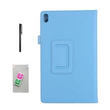 Funda de piel sintética para tableta Lenovo Tab 4, 8 plus, TB-8704x, TB-8704F, película, bolígrafo 2024 - compra barato