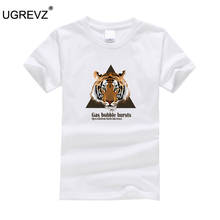 Camiseta de manga corta para niños y adolescentes, ropa de algodón con cabeza de Tigre, 8, 10, 12 y 14 años 2024 - compra barato