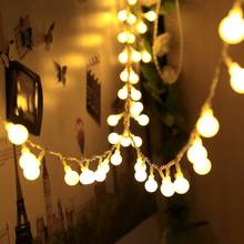 Guirnalda de luces LED para decoración de jardín, guirnalda de bolas de cereza de 10M, 50M, 100M, 220V, 110V, funciona con bodas, navidad, habitación al aire libre 2024 - compra barato