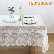 Toalha de mesa decorativa branca vintage estilo europeu, tecido têxtil, roupa para sala de jantar, festas de casamento, decoração para hotel 2024 - compre barato