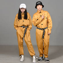 New Hip Hop Dance Costumes Adults Retro Tooling Jumpsuit Jazz Team Performance Clothing Street Dancing Wear Stage Outfit DN5388 2024 - buy cheap