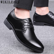 Zapatos Oxford negros para Hombre, calzado De Vestir marrón, Zapatos italianos De negocios, elegantes, formales 2024 - compra barato
