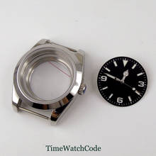 Conjunto de piezas de caja de reloj de 40mm, compatible con NH35 NH36, movimiento automático, manecillas de reloj, dial luminoso, reemplazos de cristal de zafiro 2024 - compra barato