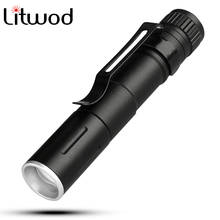 Minilinterna LED Z10 con ZOOM, 7W, CREE Q5, 2000LM, resistente al agua, con batería AAA, para camping 2024 - compra barato