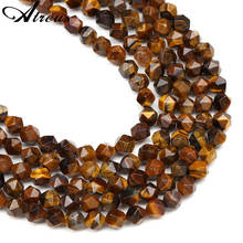 8mm Tiger Eye Stone Rhombus Faceted Beads SandStone Crystal Agates Natural Stone Beads For Jewelry Making DIY Beaded Bracelet 2024 - buy cheap