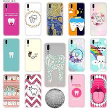 Fundas de teléfono suaves de TPU con dientes de sabiduría para Huawei, P50, P40, P30, P20 Pro Lite, p30lite, p50lite, P, samrt, Z, 2019, 2020 2024 - compra barato