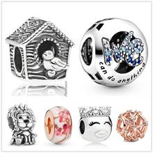 Authentic 925 Sterling Silver We Can Do Anything With Crystal Charm Beads Fit Pandora Bracelet & Necklace Jewelry 2024 - buy cheap