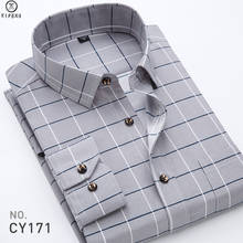 Marca de manga longa camisa masculina primavera outono moda xadrez camisas dos homens nova chegada negócios casual masculina plus size 4xl 2024 - compre barato