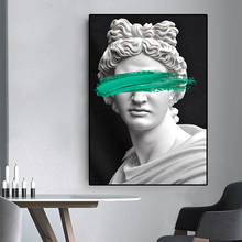 Funny Cover Face Art Apollo Sculpture Canvas Painting Poster Print Wall Graffiti Art Pictures for Living Room Wall Decor Cuadros 2024 - buy cheap