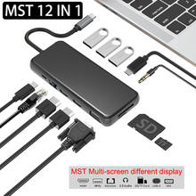 Разветвитель USB 3,0, HDMI, VGA, RJ45, usb Type-C 3,1, для MacBook Pro, док-станция для ноутбука 2024 - купить недорого