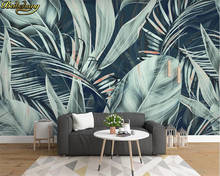 beibehang Custom 3d wallpaper mural medieval hand painted tropical rain forest flowers and birds background wall painting 2024 - buy cheap