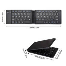 Mini Wireless Bluetooth Folding Keyboard Folding Mini Wireless Keyboard Keypad for IOS/Android/Windows ipad Tablet phone 2024 - buy cheap