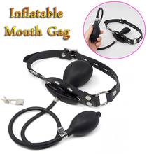 Adult Games Detachable Inflatable Silicone Anal Plug Huge Dildo Pump Slave Bdsm Bondage Mouth Gag Sex Toys for Women Couples 2024 - buy cheap