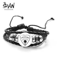 SIAN Black We Are The Weirdos Bracelets Witch Ouija We are the Weirdo Multilayer Leather Bracelet Glass Dome Goth Punk jewelry 2024 - buy cheap